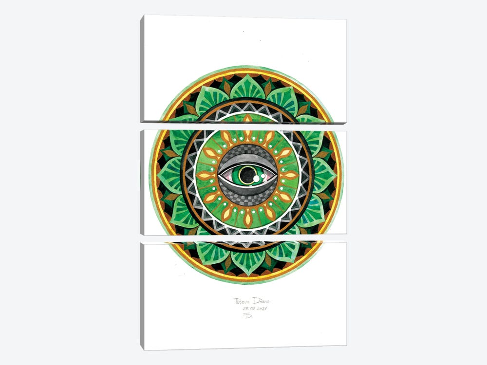 Emerald Eye by Diana Titova 3-piece Art Print