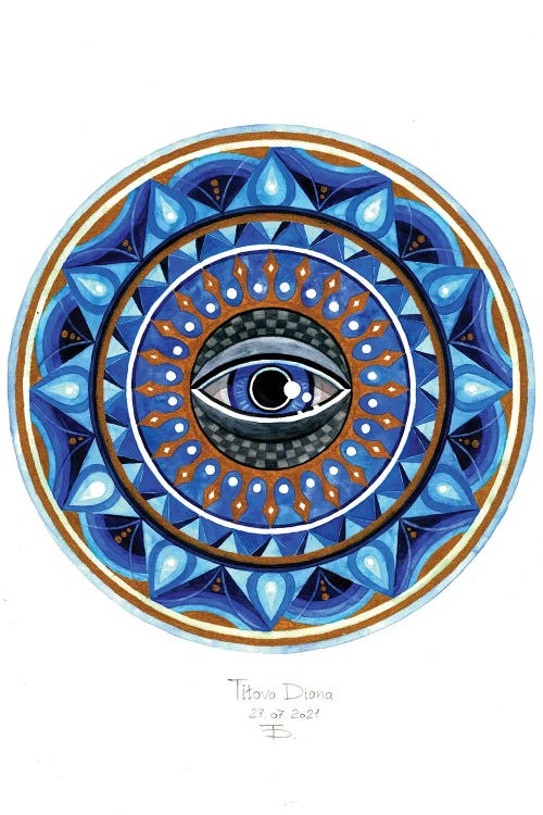 Sapphire Eye by Diana Titova wall art