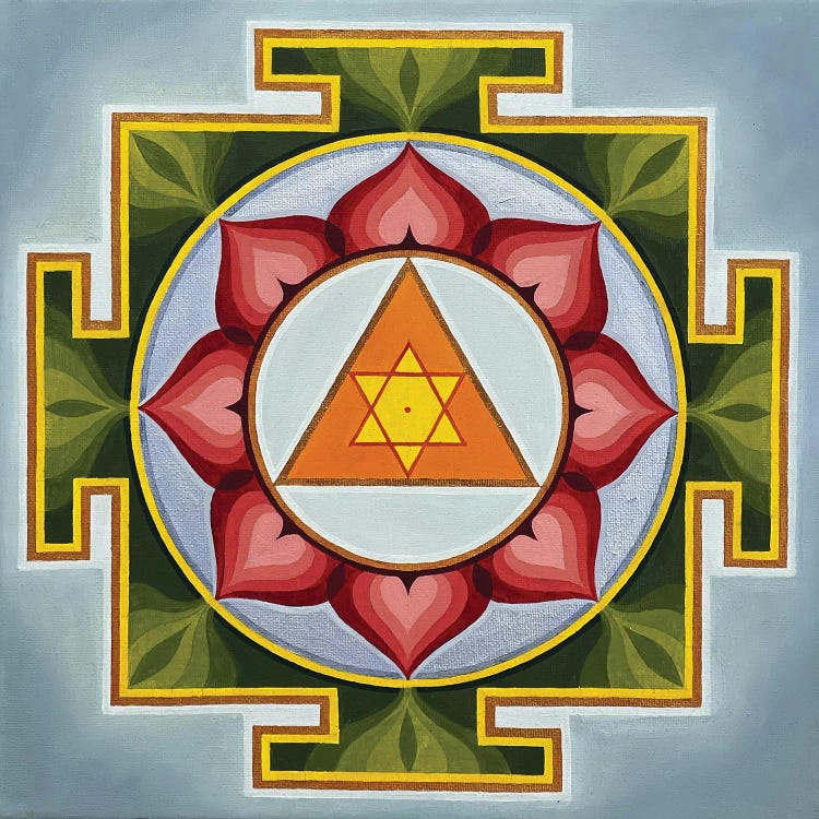 Ganesha Yantra Canvas Wall Art by Diana Titova | iCanvas