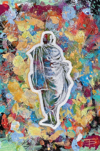 Buddhist Monk I by Diana Titova art print