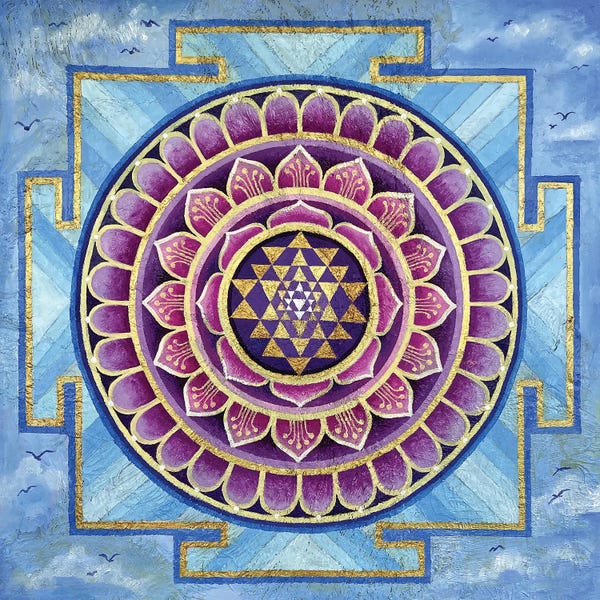 Diana Titova: Sri Yantra In The Sky by Diana Titova