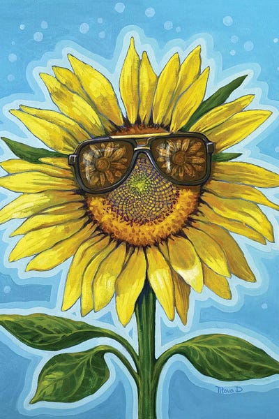 Sunflower In Love by Diana Titova canvas print