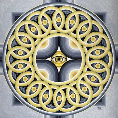 The Moon Observer by Diana Titova framed wall art