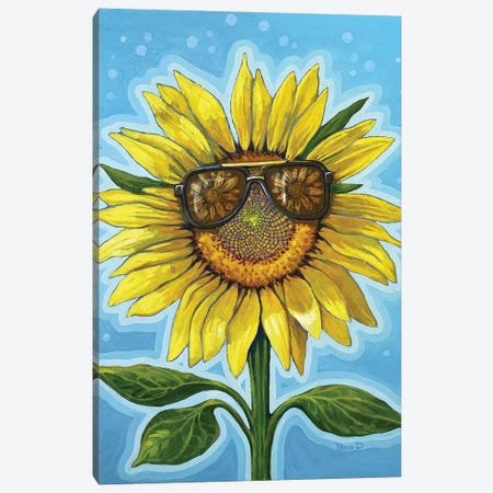 Sunflower In Love Canvas Print #DTT7} by Diana Titova Canvas Art