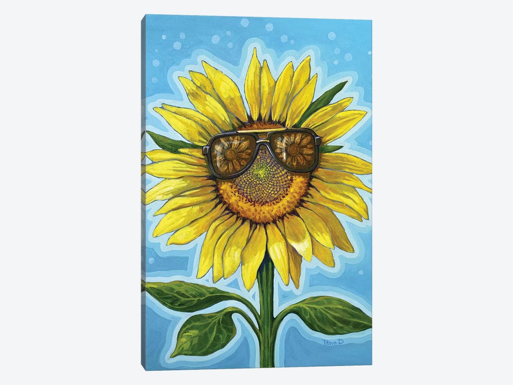 Sunflower In Love by Diana Titova 1-piece Canvas Art