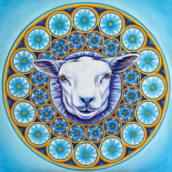 Diana Titova: Mandala Blue Dolly by Diana Titova