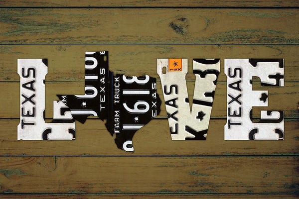 Fine Art Print: Texas State Love by Design Turnpike