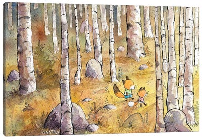 Forest Walk Canvas Art Print - Dan Tavis