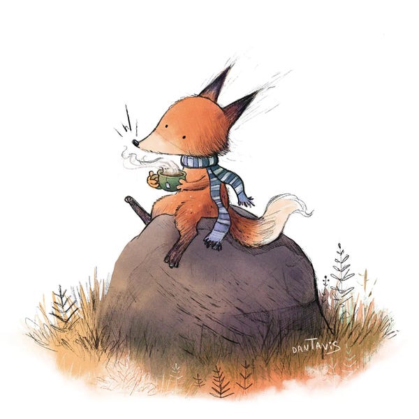 Foxes: Fox In Fall by Dan Tavis