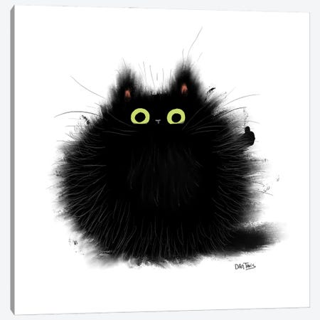 Thumbs Up Cat. Canvas Print #DTV46} by Dan Tavis Canvas Artwork