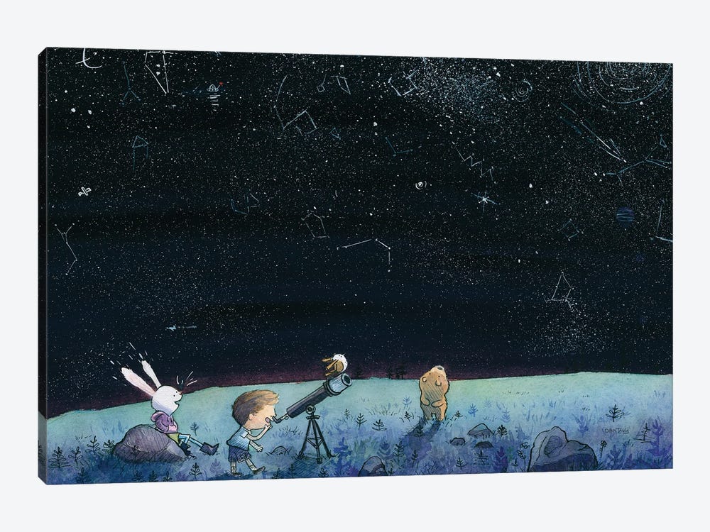 Stargazing by Dan Tavis 1-piece Canvas Print