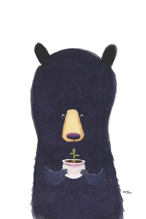 Bear And Plant by Dan Tavis wall art