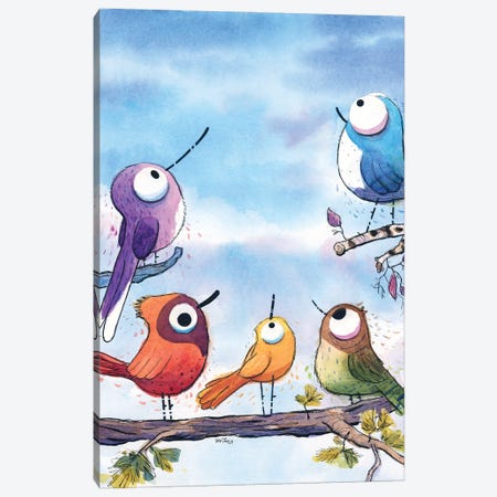 Birds Are Everywhere Canvas Print #DTV9} by Dan Tavis Canvas Print