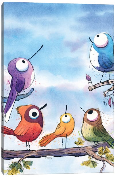 Birds Are Everywhere Canvas Art Print - Dan Tavis