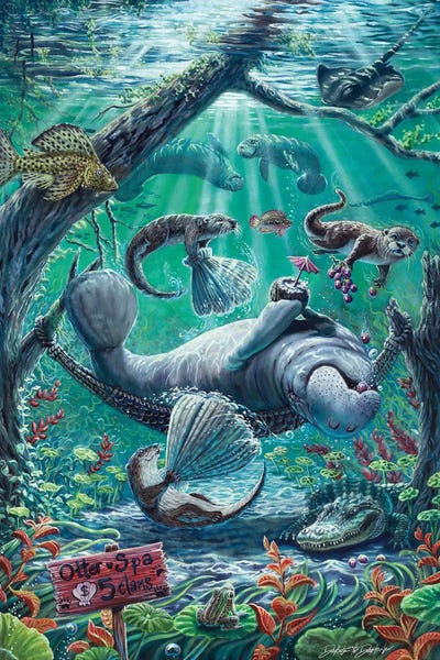 Dakota Daetwiler: Lazy Day At The Otter Spa by Dakota Daetwiler