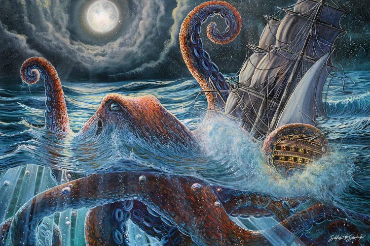 Kraken II by Dakota Daetwiler wall art