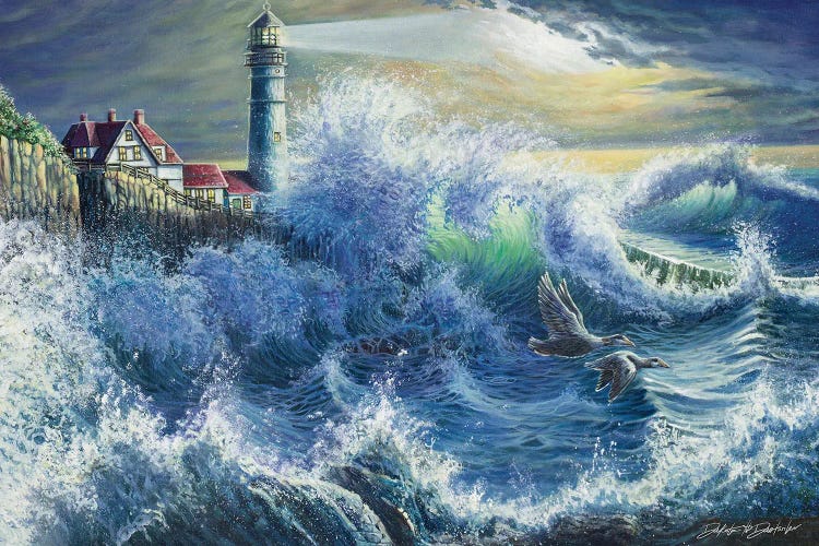 Beacon Of Hope Lighthouse by Dakota Daetwiler wall art