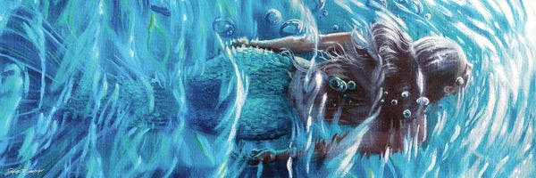 Dakota Daetwiler: Swimming Mermaid by Dakota Daetwiler