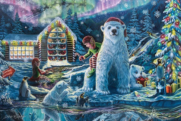 Polar Bears: Christmas Eve At The Workshop by Dakota Daetwiler