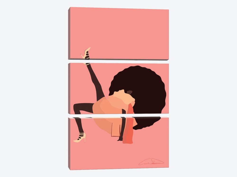 Pose by Aminah Dantzler 3-piece Canvas Art Print