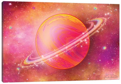 Planet Aurelia Horizontal Canvas Art Print - Sci-Fi Planet Art