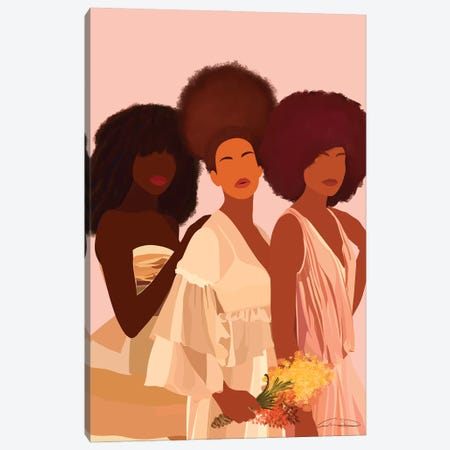 Three Queens Canvas Print #DTZ4} by Aminah Dantzler Canvas Art