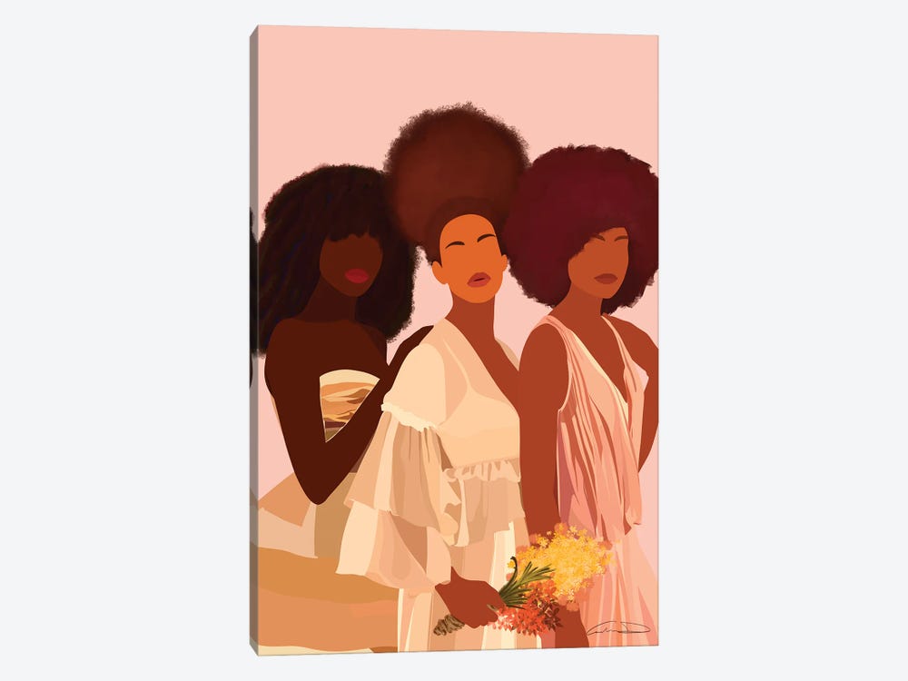 Three Queens by Aminah Dantzler 1-piece Canvas Print