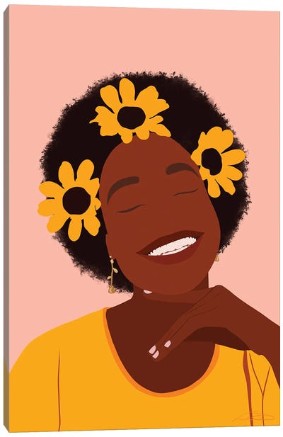 Flower Girl Canvas Art Print - Aminah Dantzler