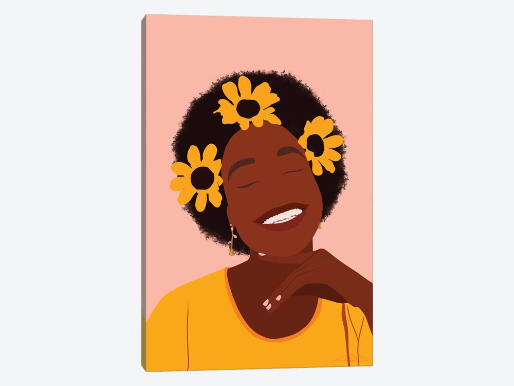 Flower Girl by Aminah Dantzler 1-piece Canvas Print