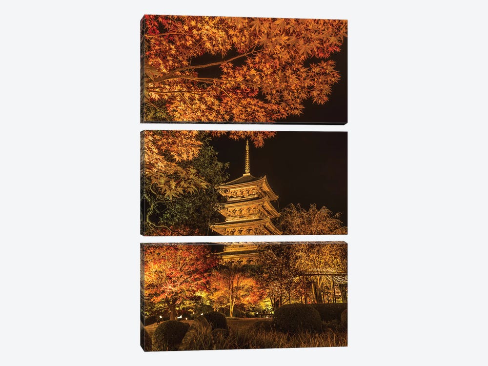Autumn In Japan XI by Daisuke Uematsu 3-piece Canvas Art Print