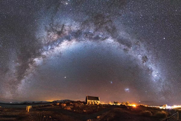 Night Sky: Church Of Tekapo I , New Zealand by Daisuke Uematsu
