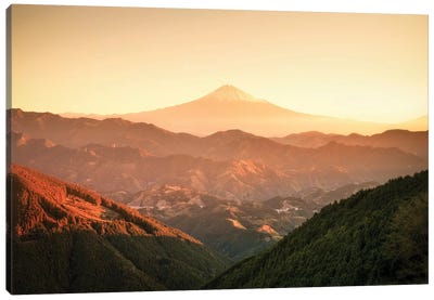 Mount Fuji III Canvas Art Print - Volcano Art