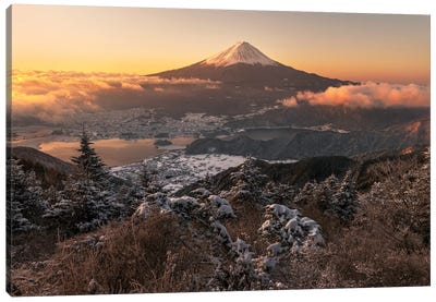 Mount Fuji VI Canvas Art Print - Volcano Art