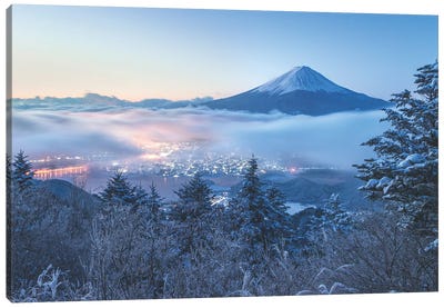 Mount Fuji VII Canvas Art Print - Volcano Art