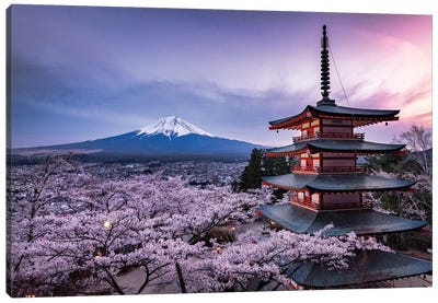 Mount Fuji XV Canvas Art Print - Mountain Art - Stunning Mountain Wall Art & Artwork