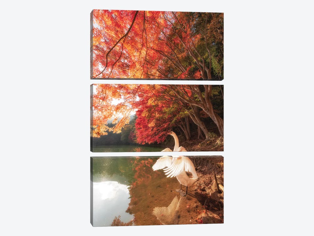 Autumn In Japan IV by Daisuke Uematsu 3-piece Canvas Print