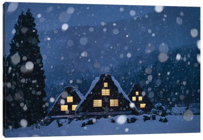 Winter In Japan IV Canvas Art Print - Japan Art