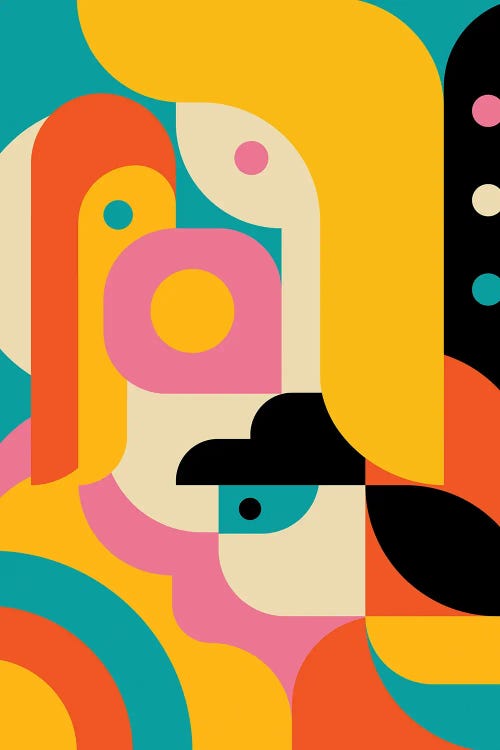 Funny Characters by Jen Du wall art