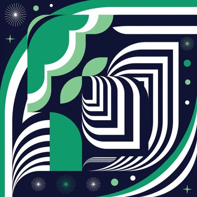 Interstellar by Jen Du metal wall art