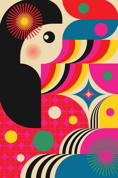 Geisha Girl by Jen Du metal wall art