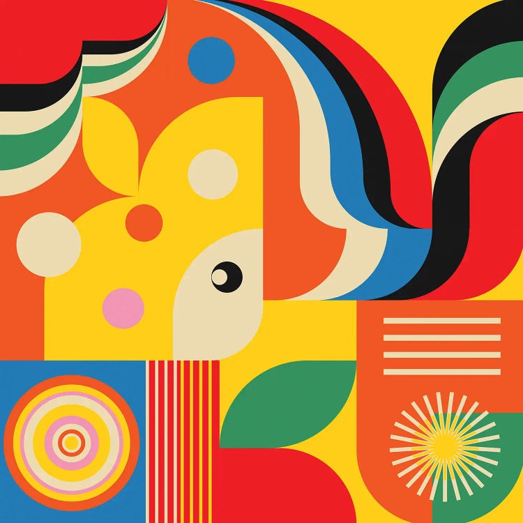 Girl Waves by Jen Du wall art