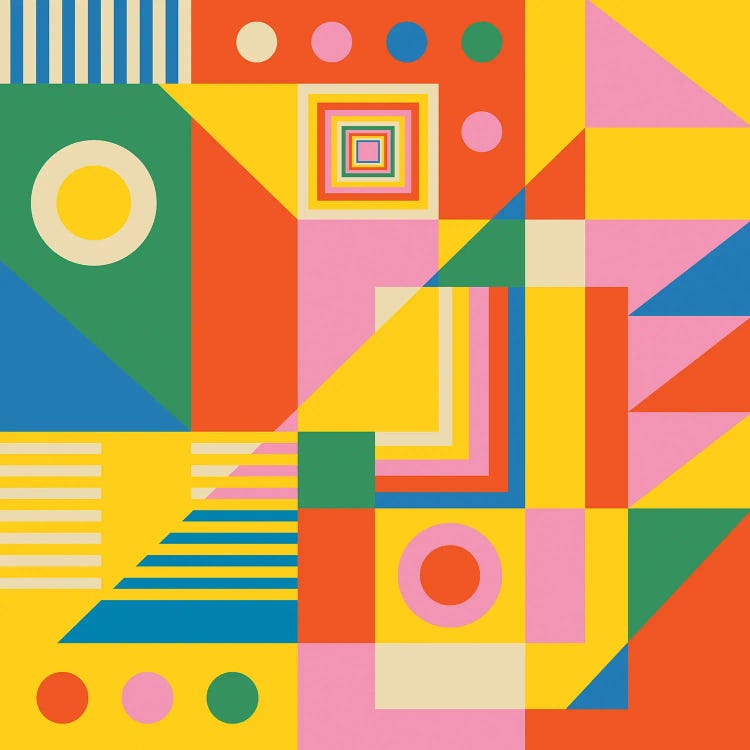 Colorful City by Jen Du wall art