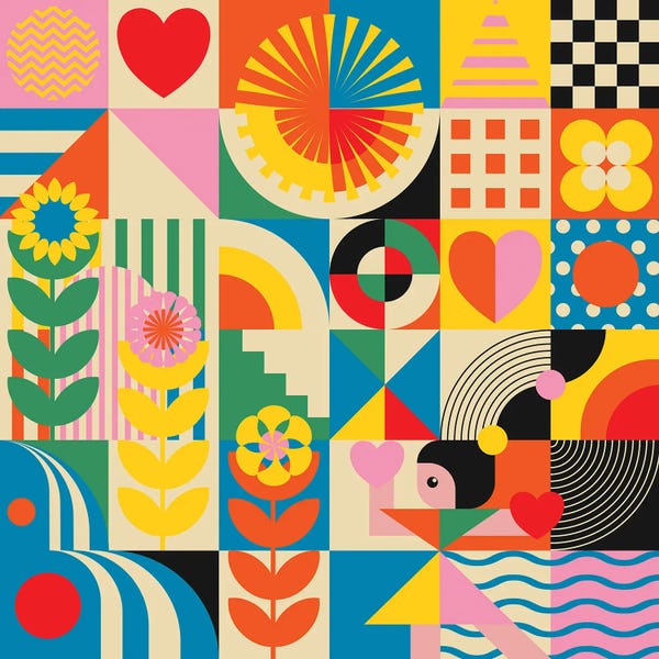 Dopamine Decor: Happy Dancing Girl by Jen Du