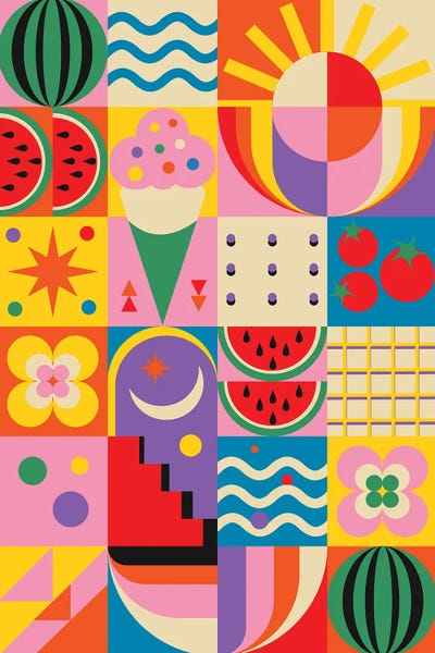 Dopamine Decor: Summer Time by Jen Du