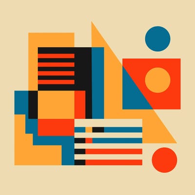 Colorful Architecture by Jen Du metal wall art