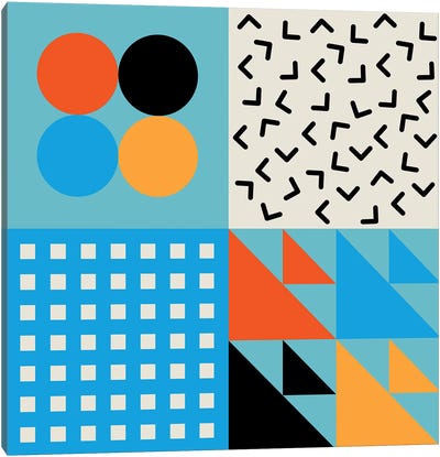 Modern Geometric Pop Canvas Art Print - Jen Du