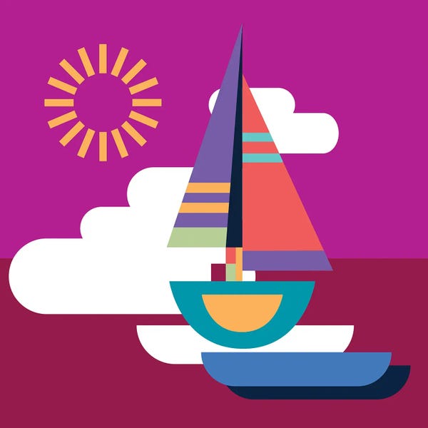 Giclee Features: Happy Sailing by Jen Du