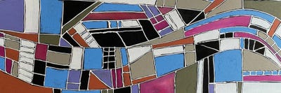 Cityscape by Alicia Dunn multi panel art