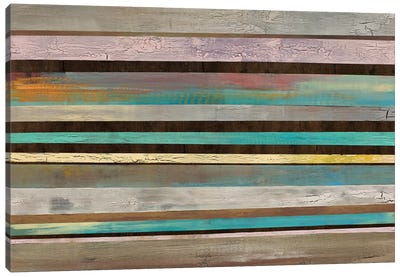 Rustic Continuum Canvas Art Print - Linear Abstract Art