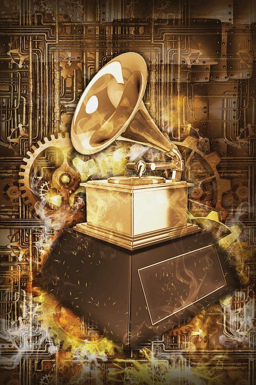 Grammy Steampunk by Durro Art wall art